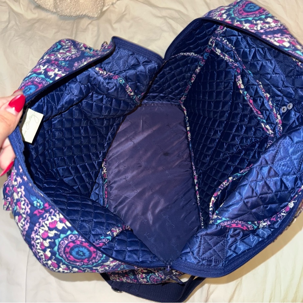 Vera Bradley Elephant Weekender Bag + Pouch - Picture 3 of 6